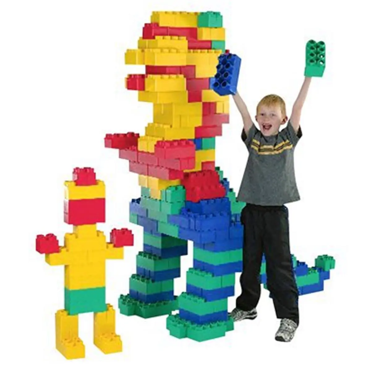 212 MAIN Large-Size Polypropylene Interlocking Tiles, 192-Piece Creative Play Set with Rounded Edges for Leisure, Outdoor Recreation