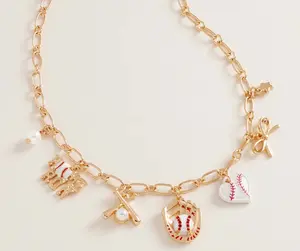 Baseball Charm Necklace