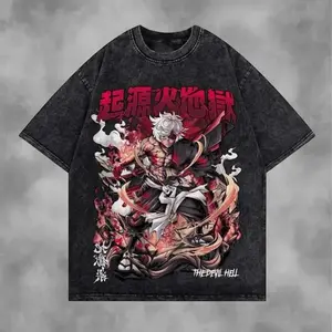 Megumi Fushiguro Mahoraga - Jujutsu Kaisen Tee, Vintage Washed Anime Shirt