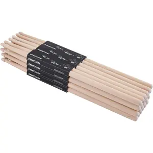 12 Pairs 5A Drum Sticks, Classic Maple  Drumsticks for Adults  and Beginners, Oval  Tip Drum Sticks for Jazz Drums  Drums Musical Instrument Percussion