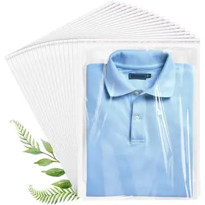 Cellophane Bags, 70 Pcs Resealable Clear Poly Bags for Clothes, Shirt Bag, Decorative Wrappers, Party Favors & Artwork (12x16)