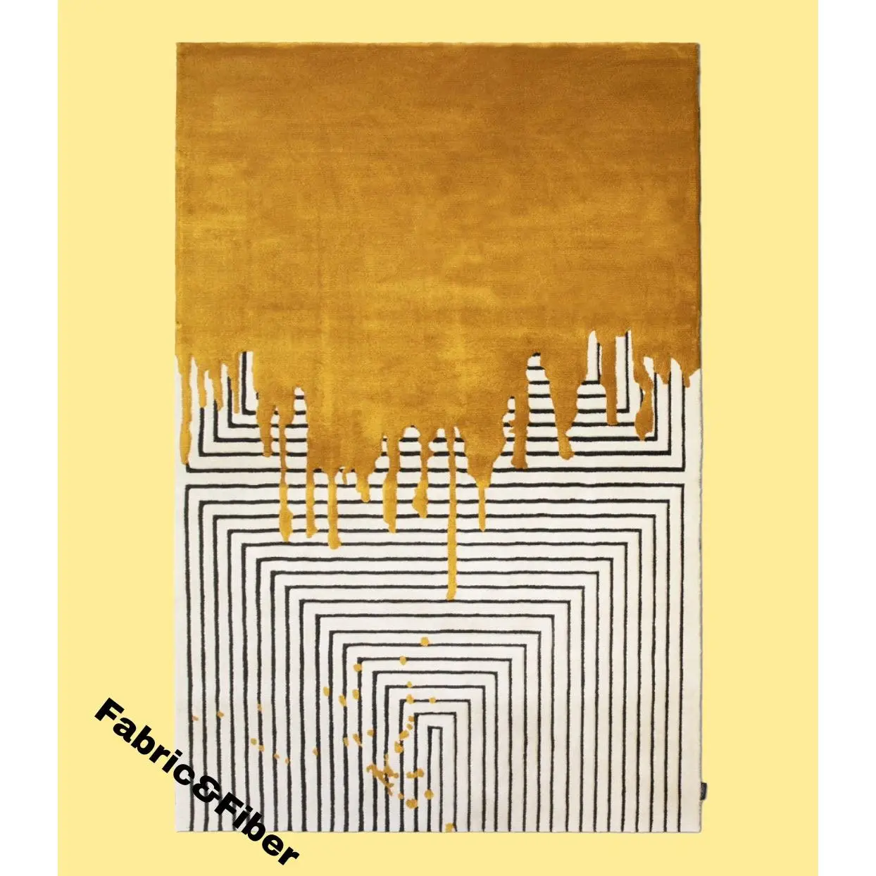 Valencia Handwoven Wool Rug – Abstract Design, Soft & Durable