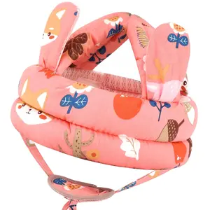 Summer Spring  Gift Baby Head Protector with Jaw Guard,  Cute Baby Helmet for Crawling Walking Running, Breathable Protective Cap Infant Baby Headguard Soft Cushion, Anti-Collision Toddler Helmets for 6m-24m Girls