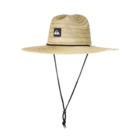 Quiksilver | Pierside Straw Lifeguard Hat | Adjustable Strap | Everyday Wear & Casual Streetwear