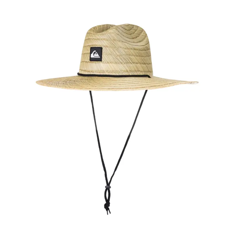 Quiksilver | Pierside Straw Lifeguard Hat | Adjustable Strap | Everyday Wear & Casual Streetwear