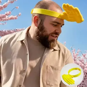 Hand palm sun hat - Funny sun hat with integrated adjustable size - Creative hand palm sun hat