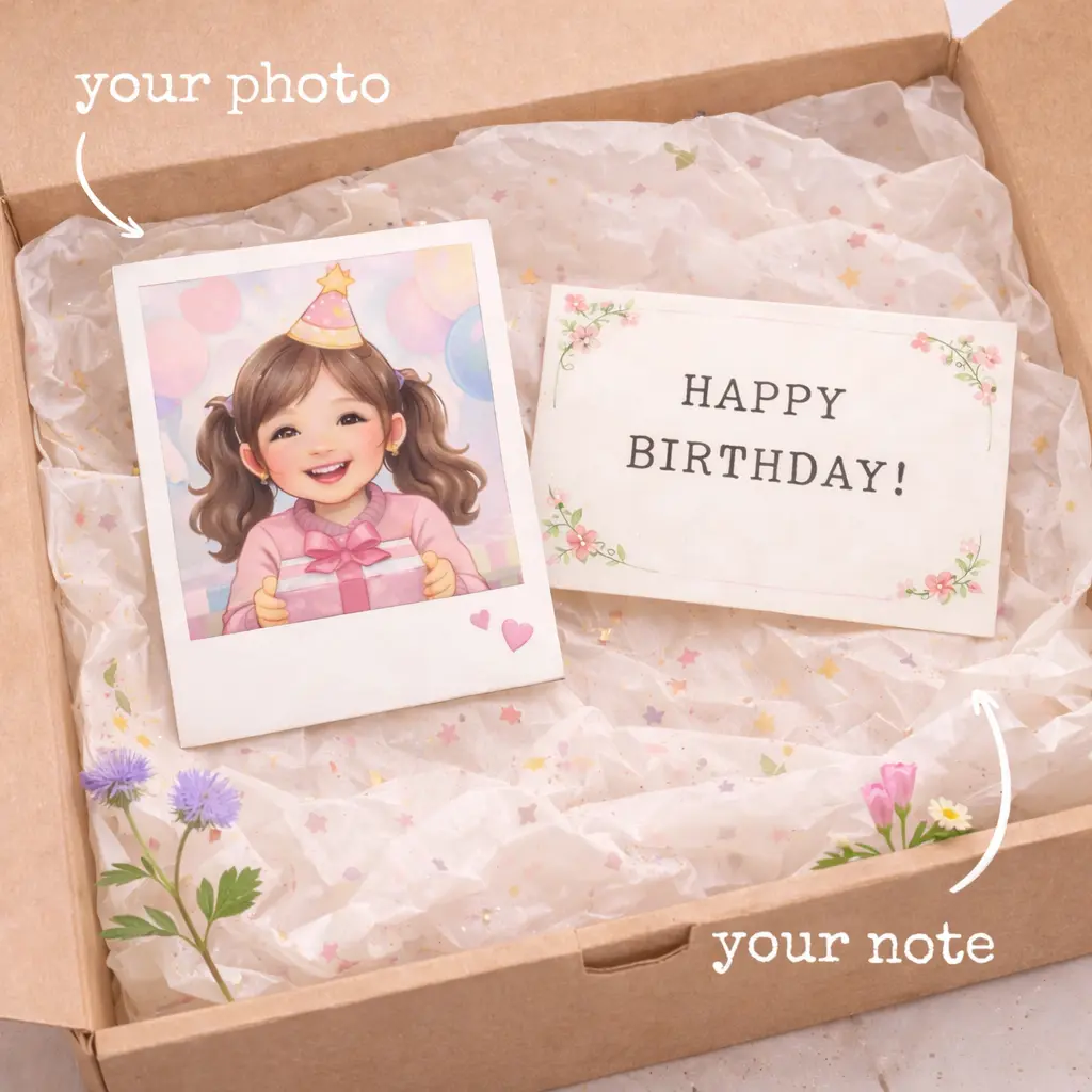 Custom Polaroid Photo with Personal Note, Office Stationery Gift Accessory for Gifting & Office Supplies