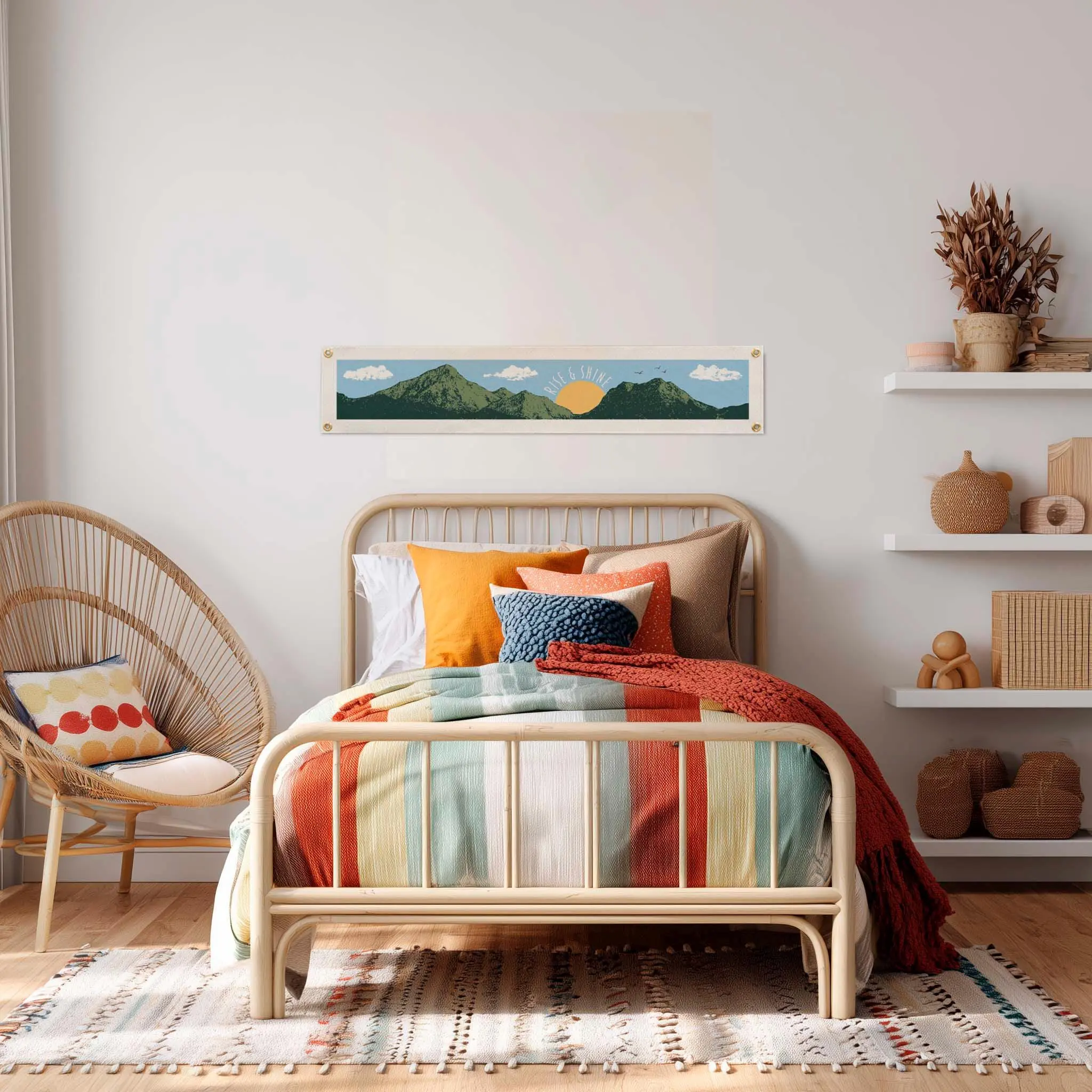 Rise & Shine Felt Banner