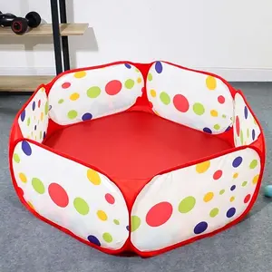 Kids Play Tent, Polka Dot Pattern Ocean Ball Pool, Children's Playhouse For Indoor Outdoor Playroom, Outdoor Play Equipment