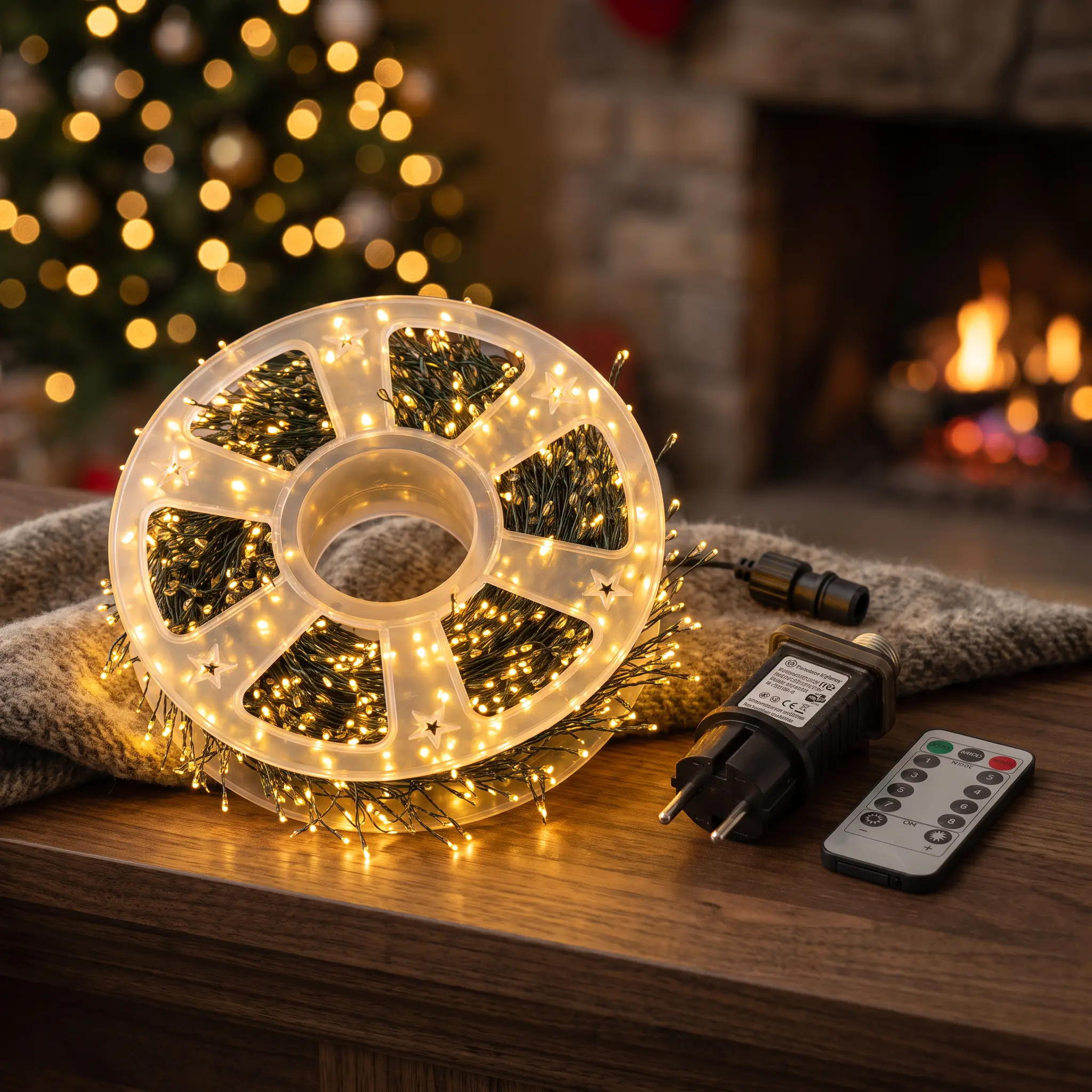 【SummerWins】25m/82ft 800 LEDs Christmas Tree Lights with Timer, Waterproof Outdoor Indoor Decorative String Lights