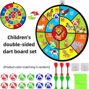 Two-Sided Velcro Dart Board Game, Darts Sets, Darts Gear, Includes Sticky Balls and Darts, Indoor Outdoor Party Activity Toy, Best Gift for Kids over 3 Years