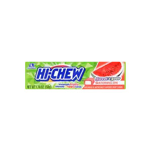 HI-CHEW Japanese Fruit Chews Watermelon Flavor 1.76 oz - Chewy Candy with Real Juice