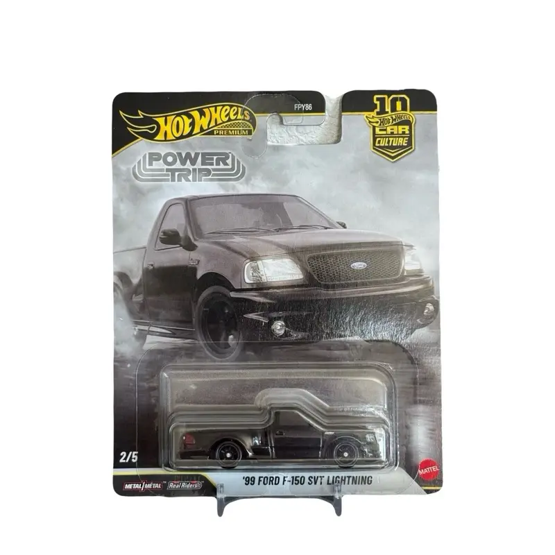 Hot Wheels Premium '99 Ford F-150 SVT Lightning Power Trip 1:64 Scale Model Car - Mainline Diecast Vehicle, Diecast Vehicles Collectible