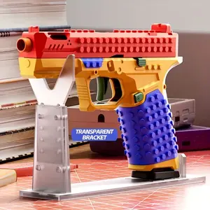 Automatic Launching Building Block Launcher Set, Teenage Parent-Child Assembly Kit, Creative DIY Toy, Holiday Gift Present