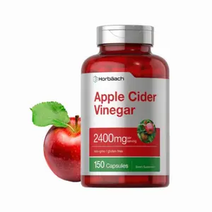 Apple Cider Vinegar Capsules - Non-GMO, Gluten Free Supplement (2400mg, 150 Count) - Healthcare, Edible, Dietary, Vitamin, Fitness