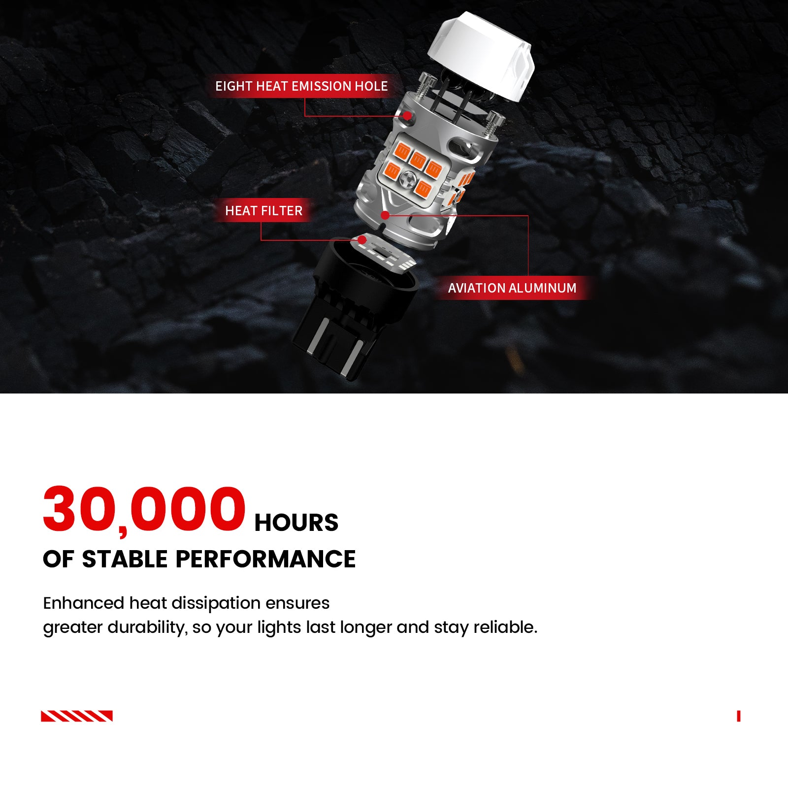 Lasfit 1157 2057 LED Turn Signal Bulbs CanBus-Ready Amber | T3 Series,2 PCS Lasfit 1157 2057 LED Turn Signal Bulbs CanBus-Ready Amber | T3 Series,2 PCS