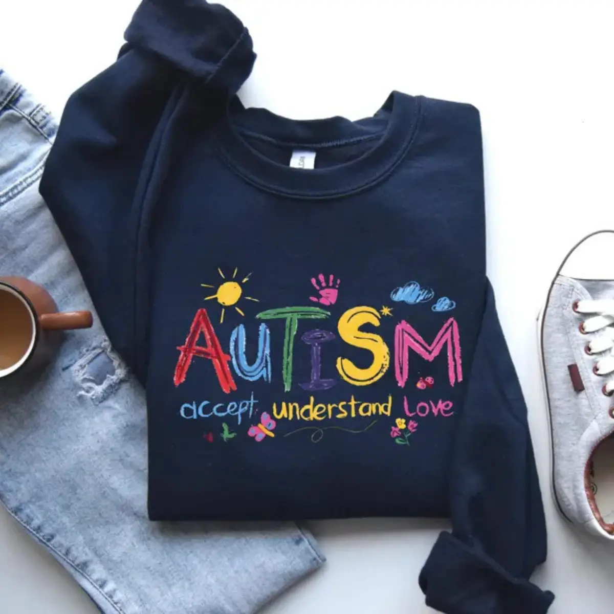 Autism Awareness Sweatshirt, Autism Sweatshirt, Autism Month Sweatshirt, Teacher Sweatshirt, Autism Support Sweatshirt