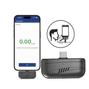 Non-Contact Alcohol Detector, Ultra-Portable Tech Gadgets, Type-C Plug & Wireless Design, Smartphone APP Display, Ideal for Travel & Daily Use
