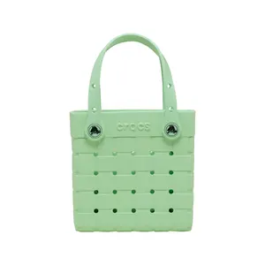 Crocs Classic Small Woven Tote Bag, Personalize with Jibbitz