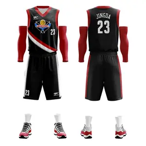 Men's Basketball Team Uniform Set Printed Numbers Loose Training Outfit Breathable Basketball Jersey for Matches and Practice Customizable Names