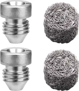 Tool Daily Foam Cannon & Foam Lance - 1.1mm Orifice Stainless Steel Nozzle, Threaded Fit Replacement Nozzle, Mesh Filter, 3000 PSI Pressure Washer Accessory, Thick Foaming Car Wash Equipment fathersdaygift