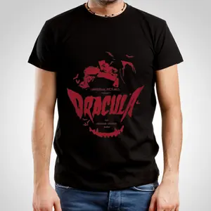 Vintage Halloween Dracula Shirt, Vintage Horror Dracula Movie 90s Shirt, Classic Horror Gift, Halloween Tee, Retro Horror, Dracula T-shirt, Shirt, T-shirt Menswear Top Underwear Tshirt Streetwear Cotton Casual