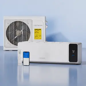 【Two packages】Cozeware Mini Split Air Conditioner 9k/12K/18K/24K BTU 115V/230V 18/20/21SEER2 Heat Pump Compatible with Wifi Alexa Cools Up to 750 Sq Ft for Living Room Bedroom Study Loft