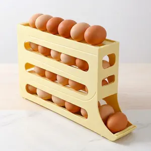 Efficient Egg Storage Solution - Automatic Rolling Type Egg Storage Box for Fridge Organization and Freshness