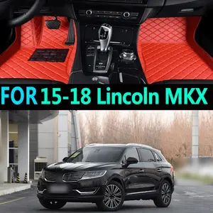 For 2015-2018 Lincoln MKX Custom-Fit Full Coverage Car Floor Mats Easy-Clean Carpet-Style Floor Mats