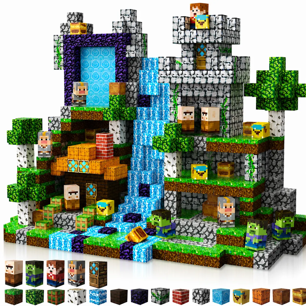 200 PCS Magnetic Blocks - Magnetic Building Blocks Cubes Adventurer, Magnet Toys for Kids Age 3+, Toy Building Set for Kids, Magnets Construction Easter Birthday Gifts for Boys Girls Age 4-8, 8-12,summerwins