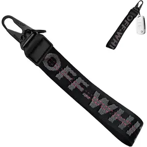Car Key Chain, Webbing Keychain Wrist Strap, Car Key Accessories, Wallets, Jeans Trendy Letter Pendants