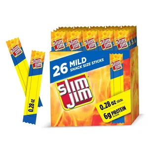 Smoked Meat Sticks, Mild Flavor, 6g Protein Per Serving, Snack Size, 0.28 oz. (26 Count)