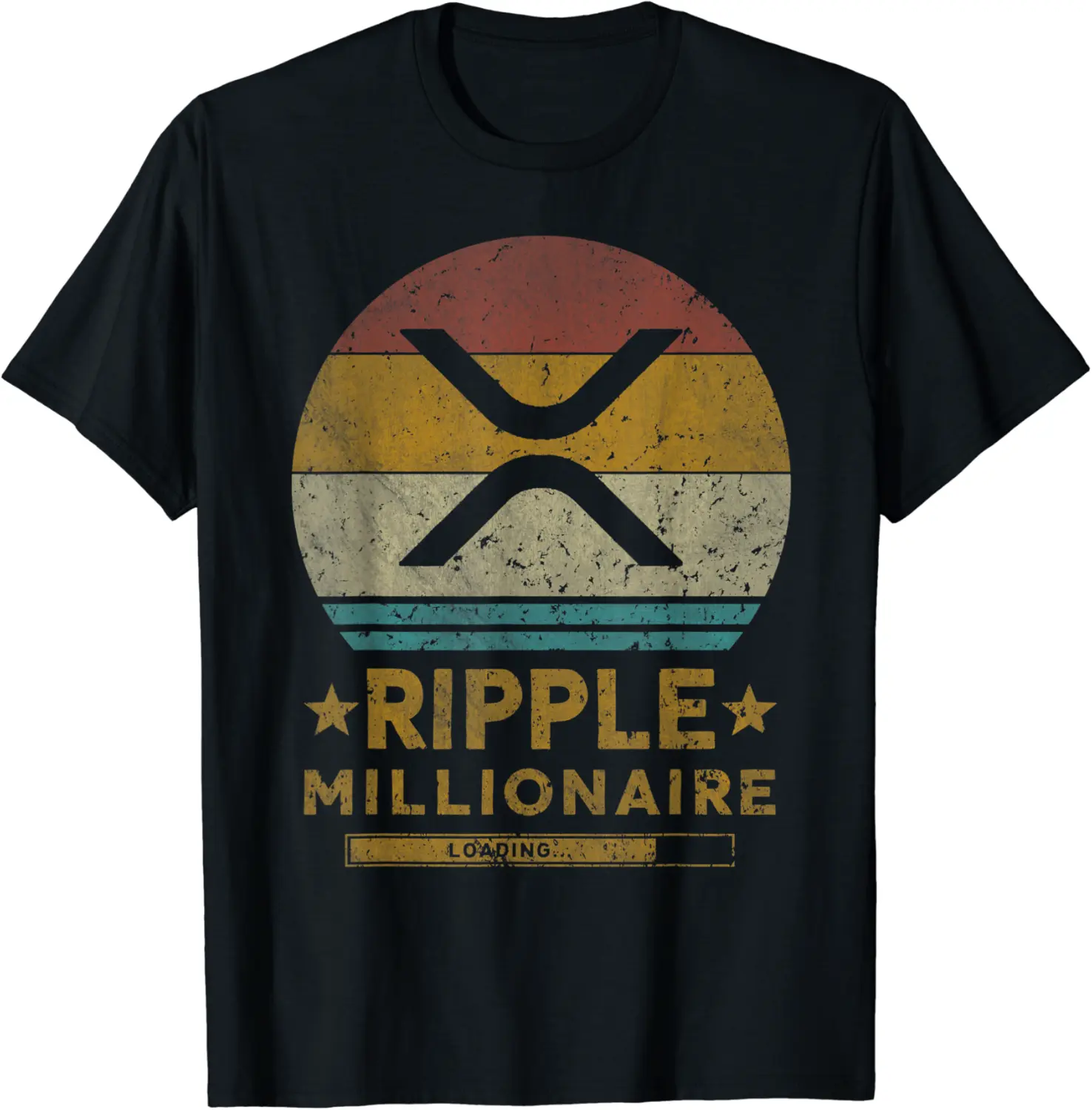 Ripple (XRP) Coin Funny Ripple Millionaire Vintage T-Shirt - Rosazamorap Shop 64B095YMGV5S