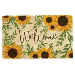 Design Imports Sunflower Welcome Doormat