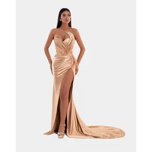 LONG CHAMPAGNE GOLD DRESS