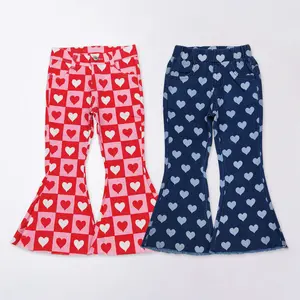 Toddlers Valentine's Day Heart Girls Jeans