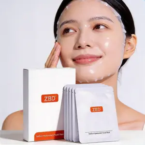 5pcs Hyaluronic Acid Moisture Facial Sheet Mask, Tightening & Brightening, Strong Hydration, Improves Skin Tone, Long-Lasting Nourishment, Face Care