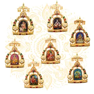 Tirth Golden Mini Mandir Deity Altar 5"