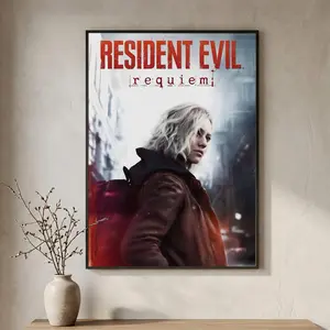 R-Resident Evil 9 Requiem Poster HD Print self-adhesive wall sticker,easy to apply,residue-free,ideal for home room decor, Modern Art Design, Wall Art Decoration