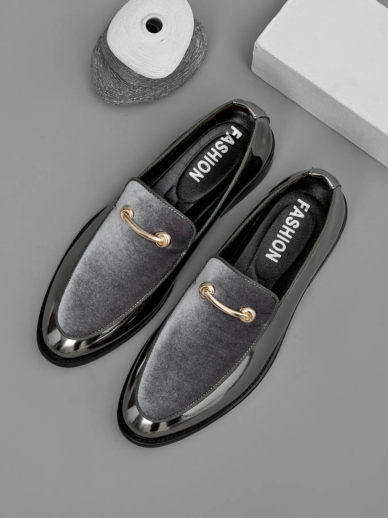 Men's 2026 New Arrival Casual Versatile Slip-On Pointed Toe Oxford Shoes, Formal Loafer Shoes, British Style, Korean Fashion, Trendy Flat Loafers, Pu Leather Footwear, Footwear Slipon
