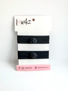 Kinkz Medium 8-Inch Hair Ties for Thick & Curly Hair – No Breakage, Seamless, Strong Hold