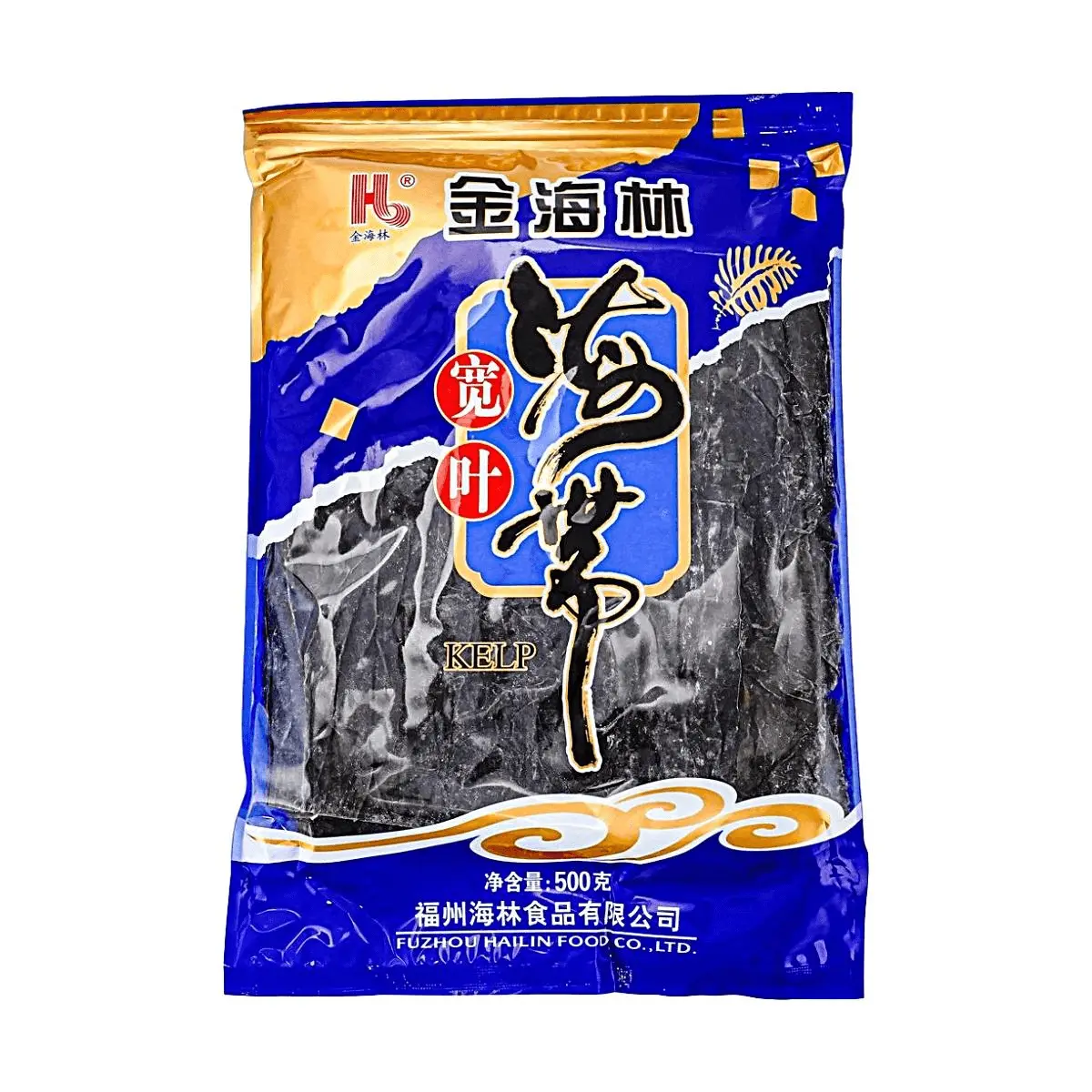 JINHAILIN Dried Kelp Seaweed 500g - Wide Leaf Kombu for Soups & Salads - Premium Ocean Vegetable
