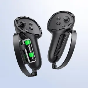 Silicone Controller Cover with Battery Cover Opening, Adjustable Design Controller Cover, Console Accessories for Meta Quest 3S