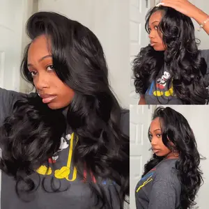 [Wear Go Half Wig] BGMgirl New In Invisible Hairline Pre-Styled Layered Cut Kinky Straight Half Wig InvisiFit Strap Flip Over Wig Updo Down Style Hairpiece halfwigtok