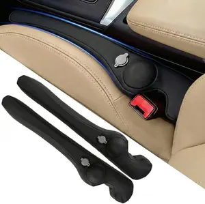 HOLDCY Inflatable Car Seat Gap Filler 2 Pack – Universal Adjustable Air-Cushion Blocker Prevents Phone Dropping - No Seatbelt Obstruction - Car Interior Accessories for SUV, Truck & Sedan (Black)