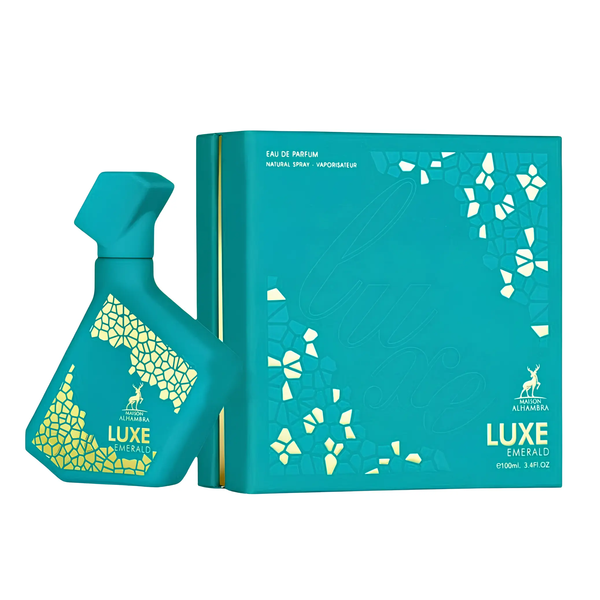 Maison Alhambra Luxe Emerald for Unisex Eau de Parfum Spray, 3.4 Ounce