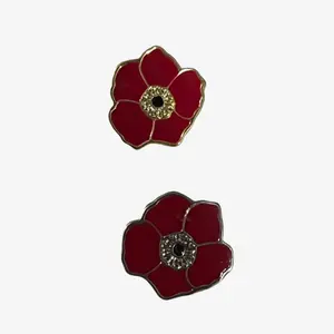 Kalanit (Poppy) Red Flower Pin | Supporting Israel Hostages Families