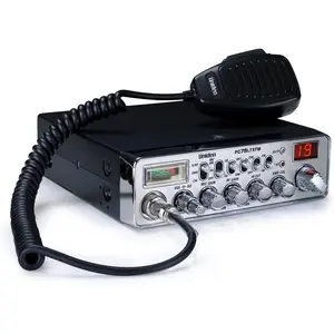 Uniden 40 Channel CB Radio with RF Function & Mic for Car Audio, Silver