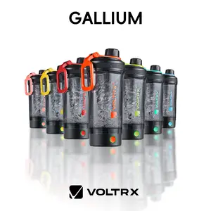 VOLTRX Electric Protein Shaker Bottle - Smart Blender Bottle, Leak-Proof Design, USB Rechargeable Mixer Cup for Shakes and Meal Replacements, BPA-Free Tritan, 24oz