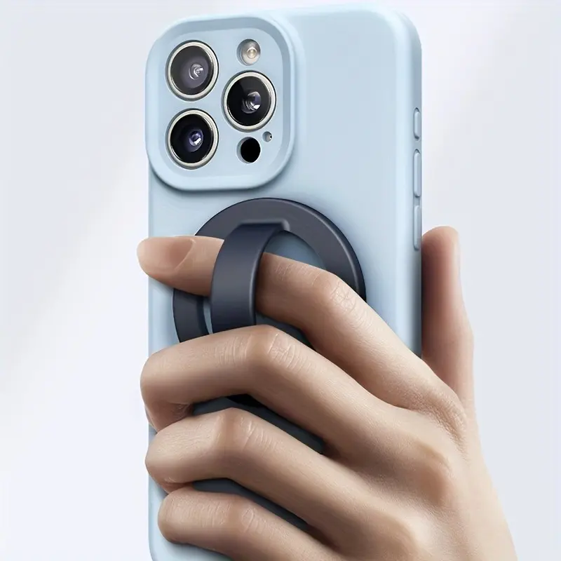Strong Magnet-Powered Mobile Phone & Tablet Holder Mount - TPU-Enhanced Adsorption Silicone Stand, Non-Slip Durable Flexible Portable Accessory with Grip for Commuters, Fitness Users, Colorful Personalized Options, Accessories, Hands-Free Walking